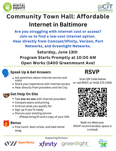 Community Town Hall Affordable Internet