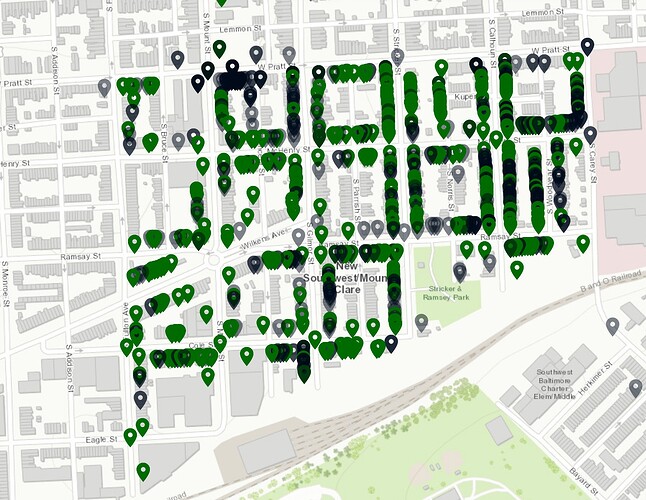 2025 Sidewalk 311s Map