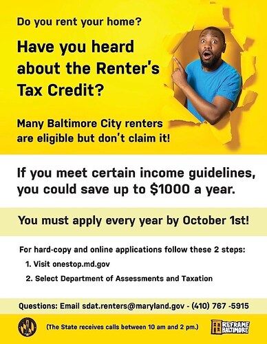 Tenants tax credit